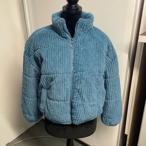 Bomber jacket, faux fur, plush Sherpa, American Outdoorsman